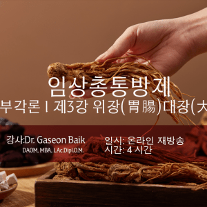 임상 총통방제의 이론과 실제 육부 제3강 위장 대장 (저자직강)